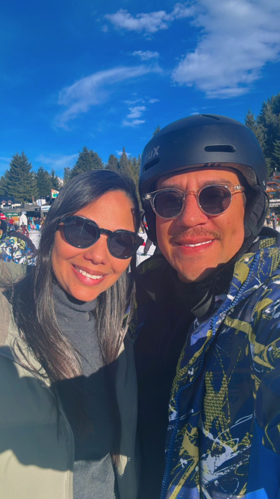 Gabriel e Michelle em Bariloche, Argentina